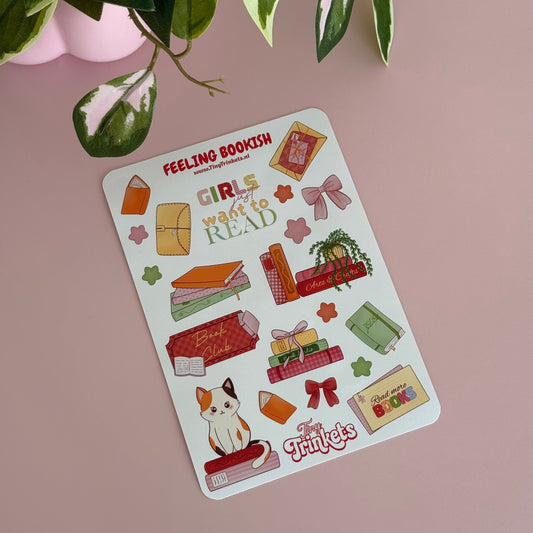 Feeling Bookish - Sticker Sheet