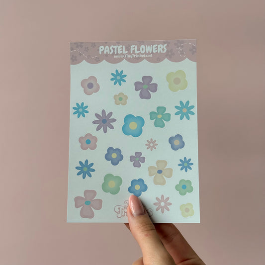 Pastel Flowers - Sticker Sheet