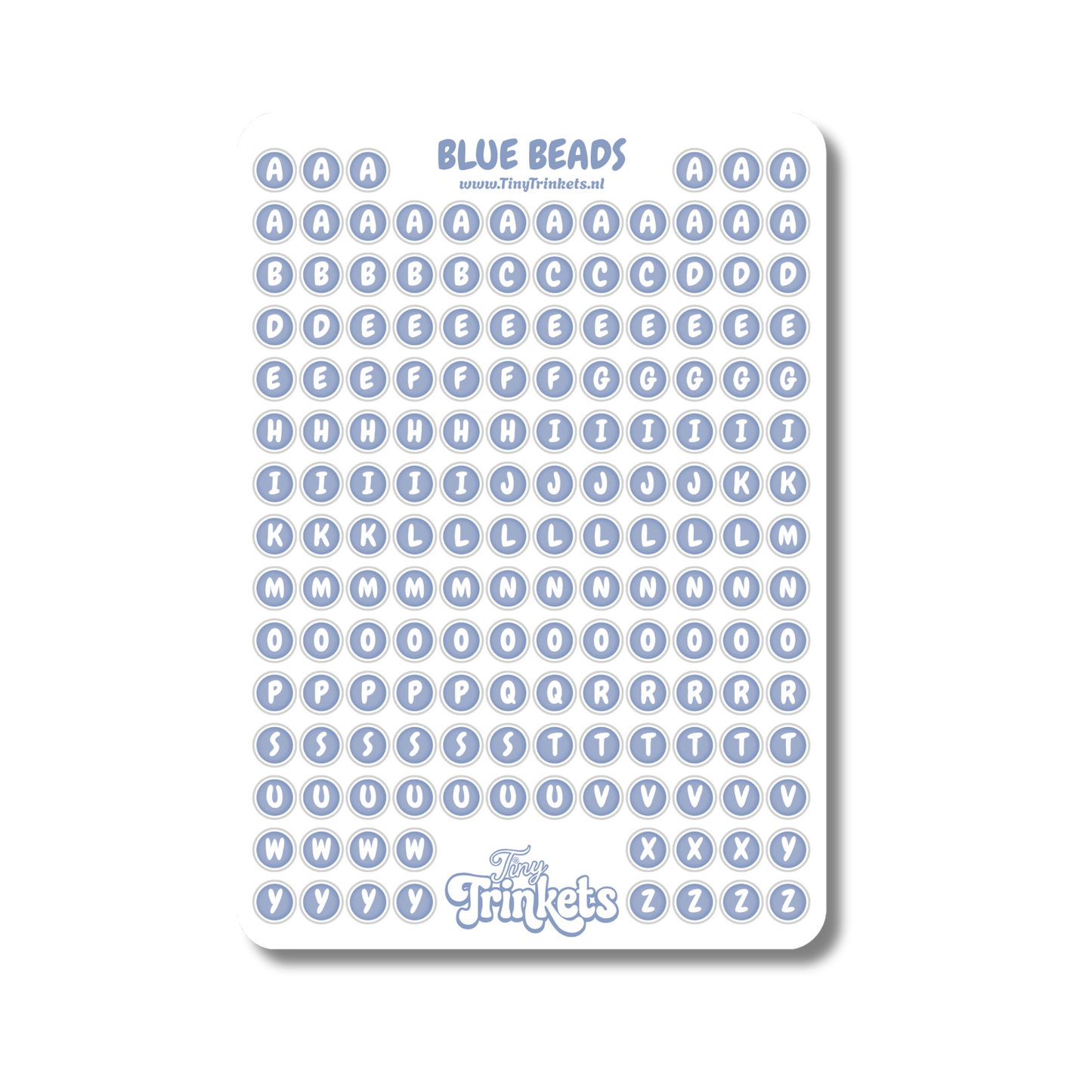 Blue Beads - Sticker Sheet