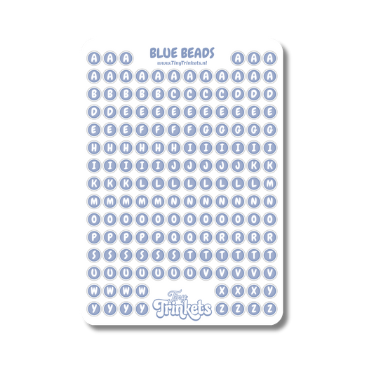 Blue Beads - Sticker Sheet