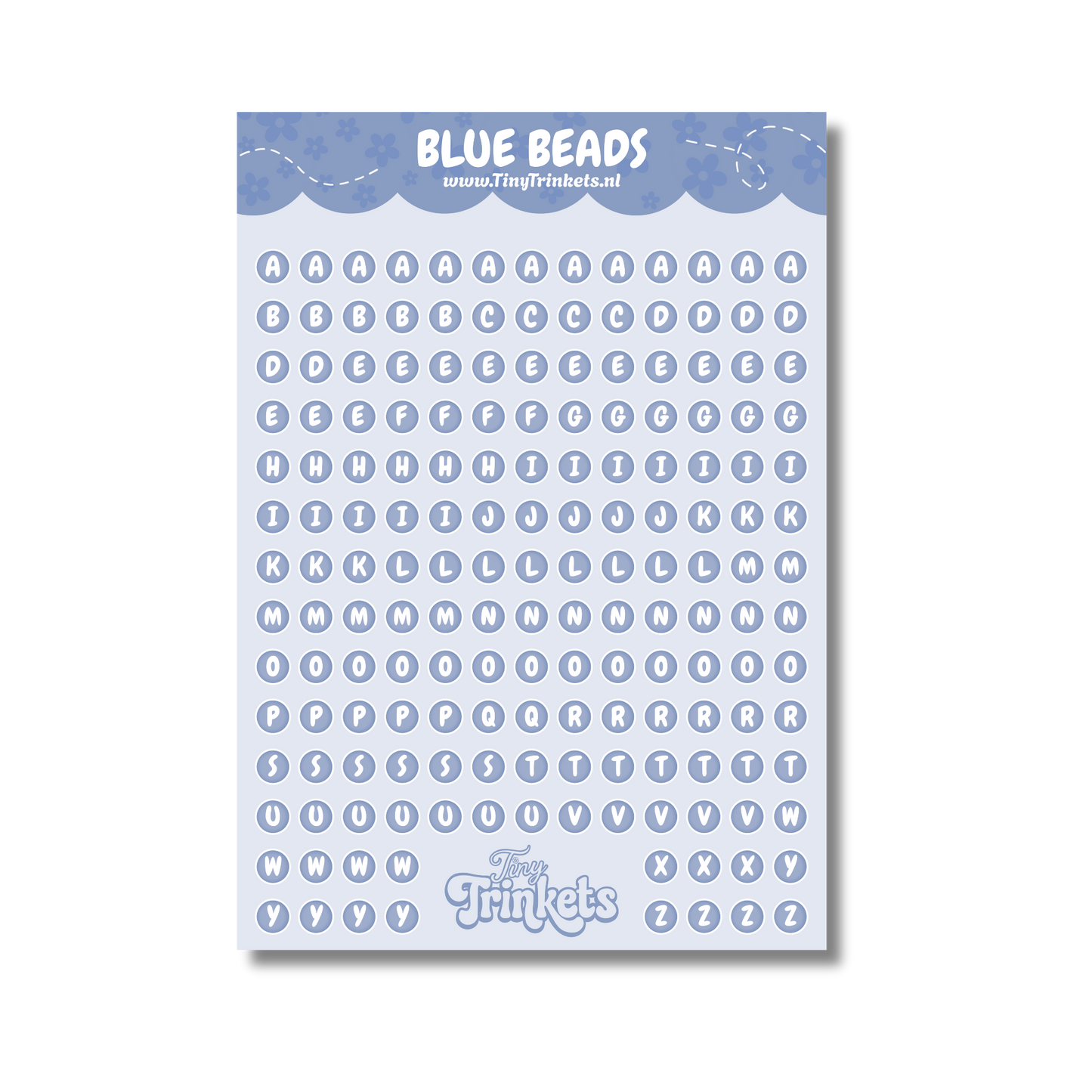 Blue Beads - Sticker Sheet