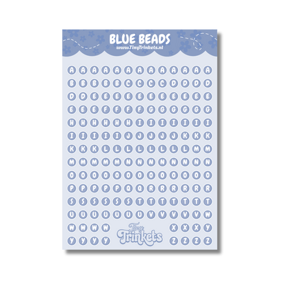 Blue Beads - Sticker Sheet