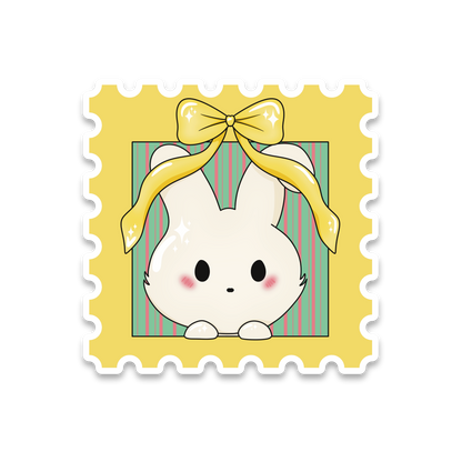 Bunny Stamp - Single Vinyl Sticker