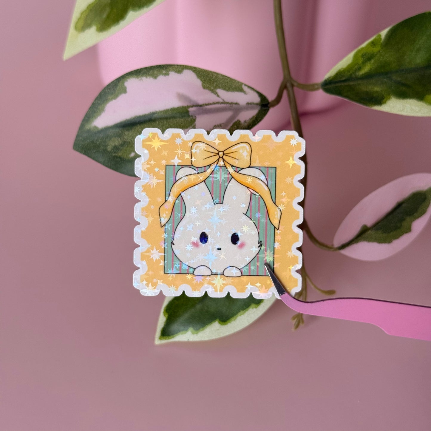 Bunny Stamp - Single Vinyl Sticker