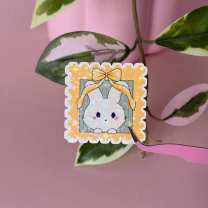 Bunny Stamp - Single Vinyl Sticker