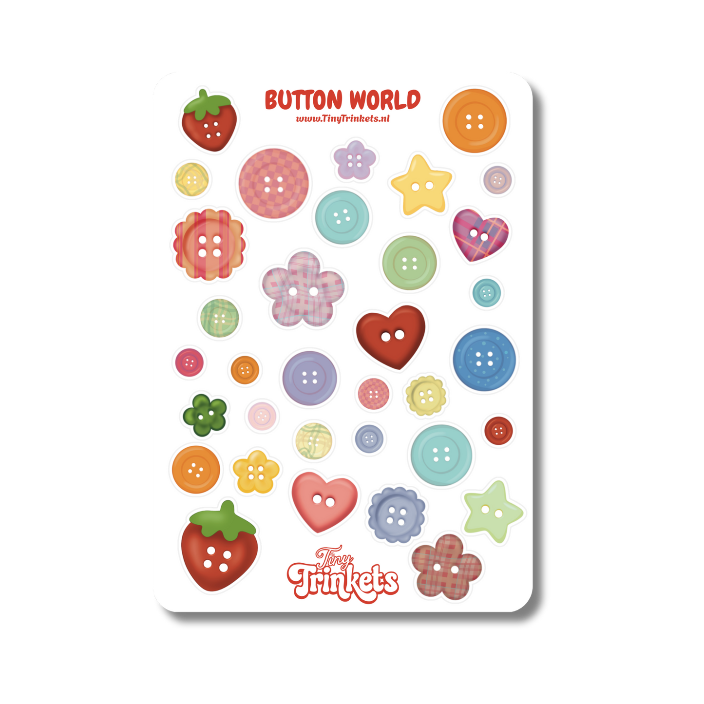 Button World - Sticker Sheet