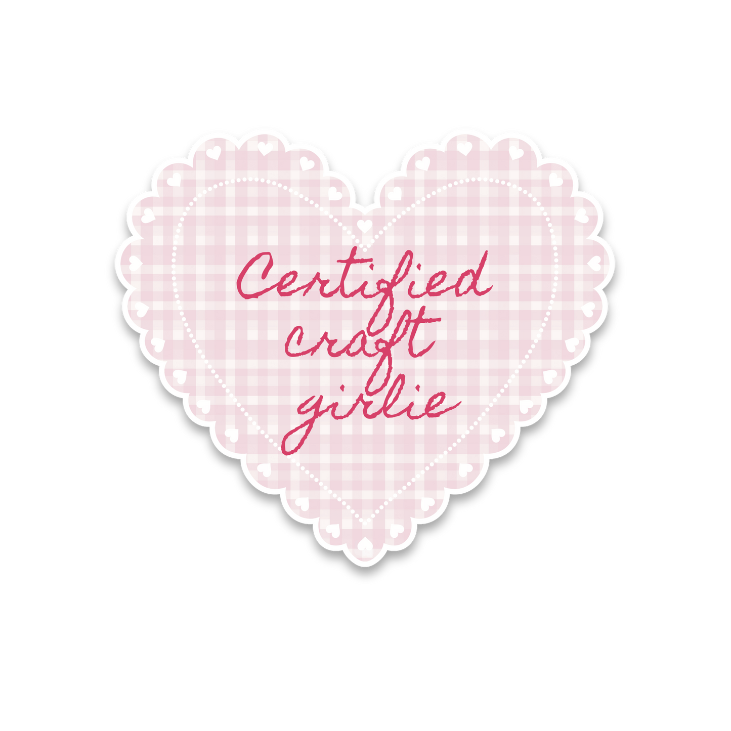 Certified Craft Girlie - Single Vinyl Sticker