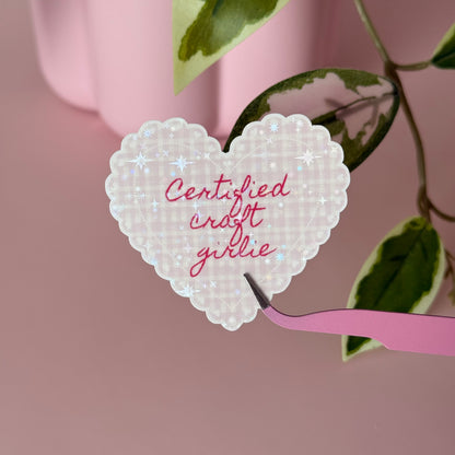 Certified Craft Girlie - Single Vinyl Sticker