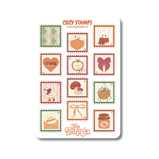 Cozy Stamps - Sticker Sheet