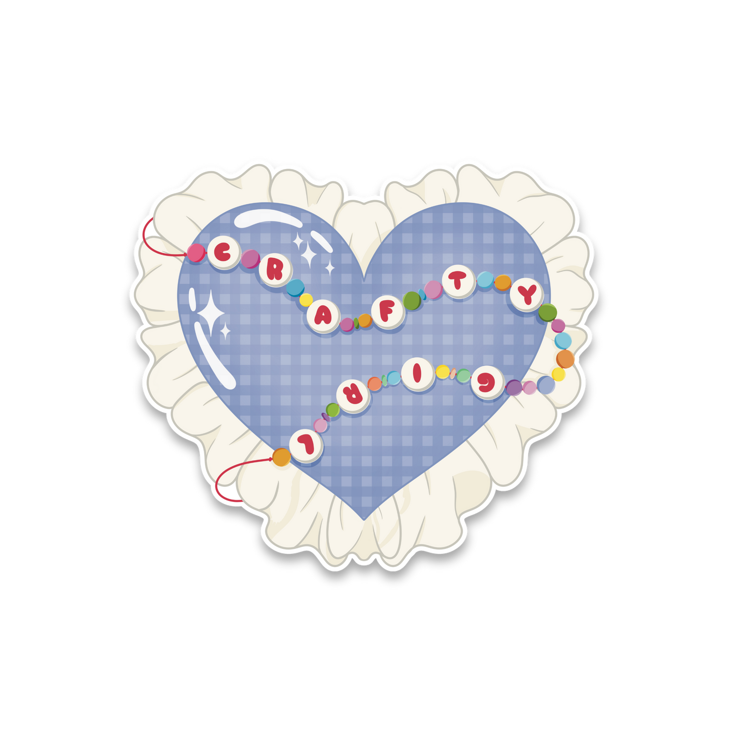 Crafty Girl - Single Vinyl Sticker