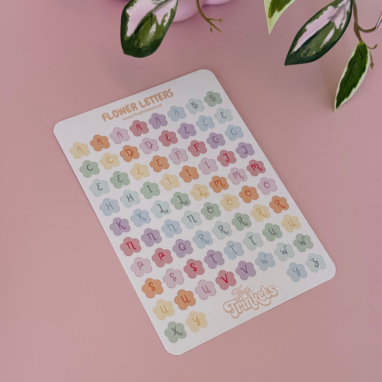 Flower Letters - Sticker Sheet