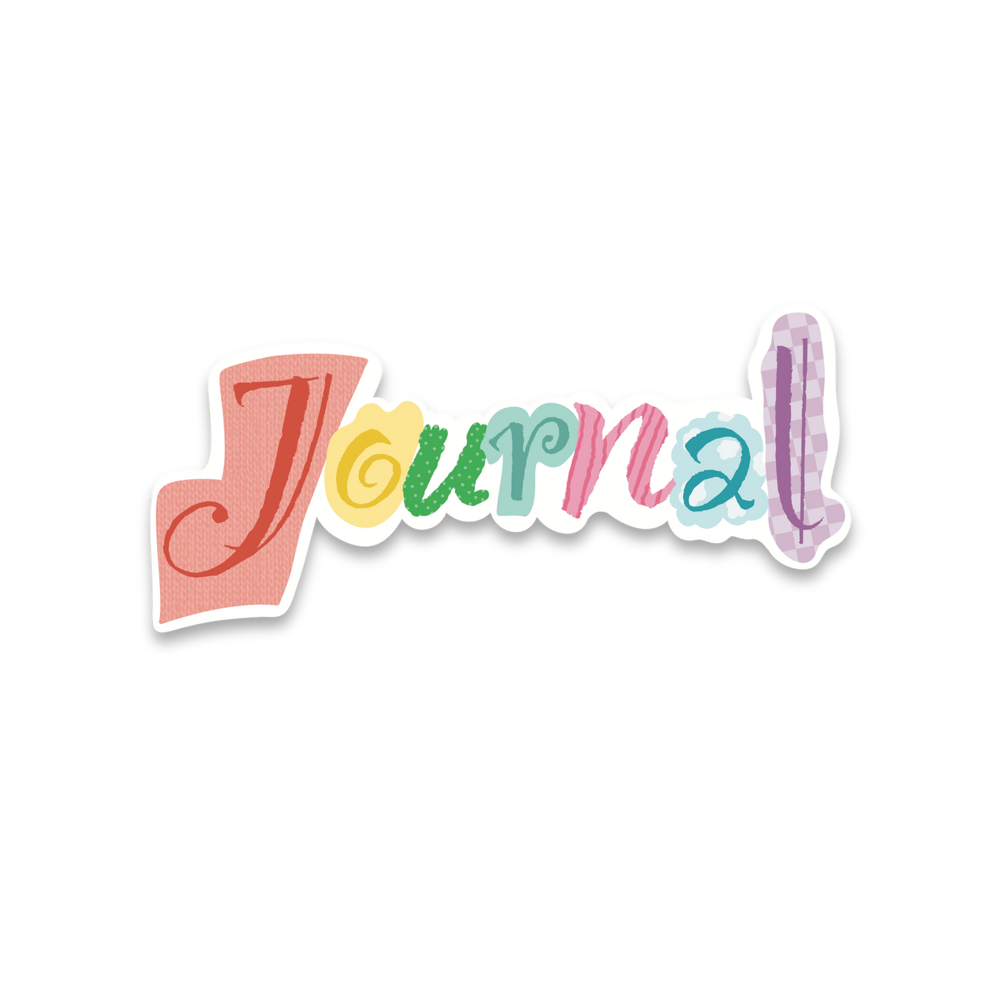 Journal Letters - Single Vinyl Sticker