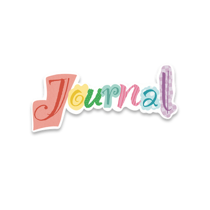 Journal Letters - Single Vinyl Sticker