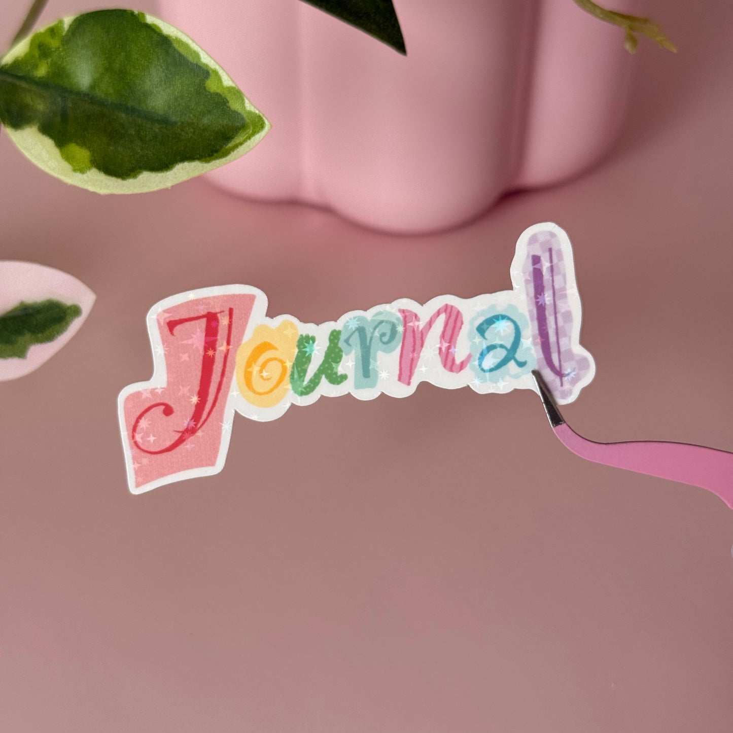 Journal Letters - Single Vinyl Sticker