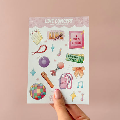 Live Concert - Sticker Sheet