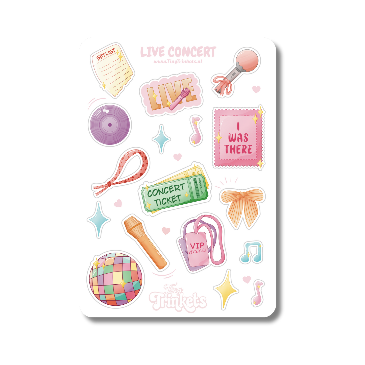 Live Concert - Sticker Sheet