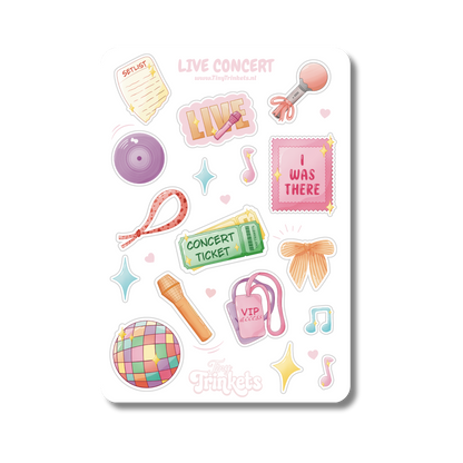 Live Concert - Sticker Sheet