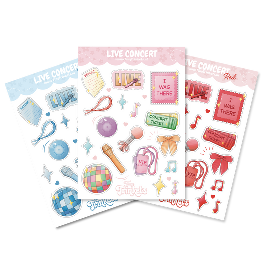 Live Concert - Sticker Sheet