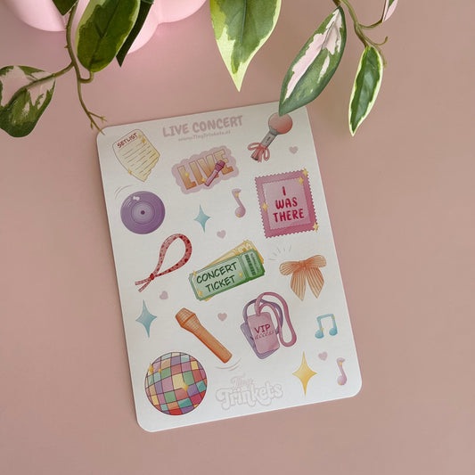 Live Concert - Sticker Sheet