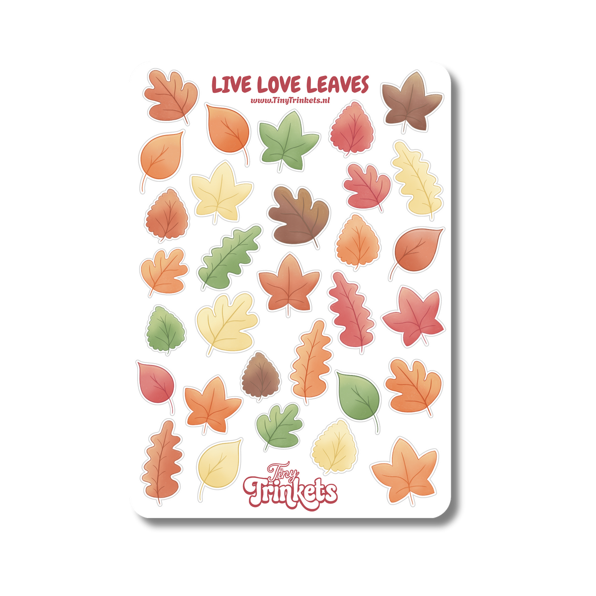 Live Love Leaves - Sticker Sheet