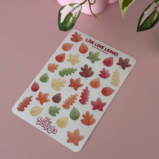 Live Love Leaves - Sticker Sheet