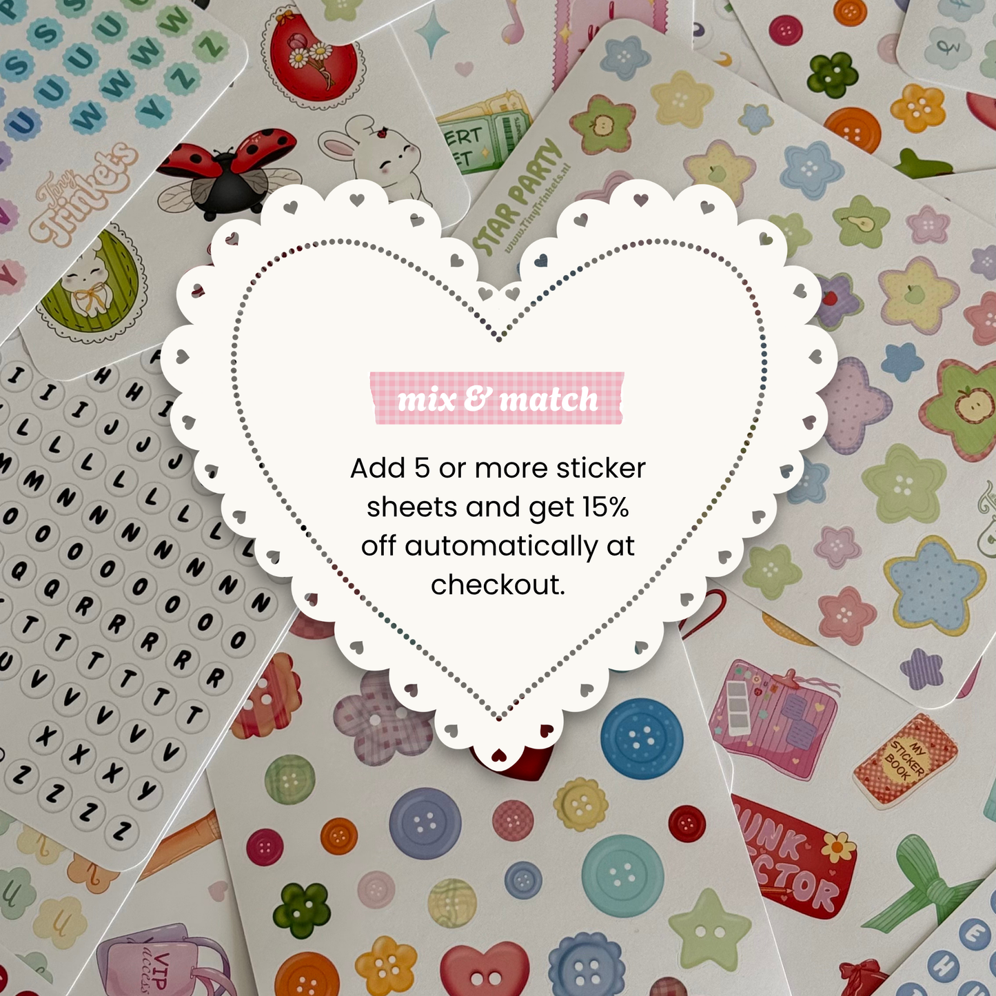 Button World - Sticker Sheet