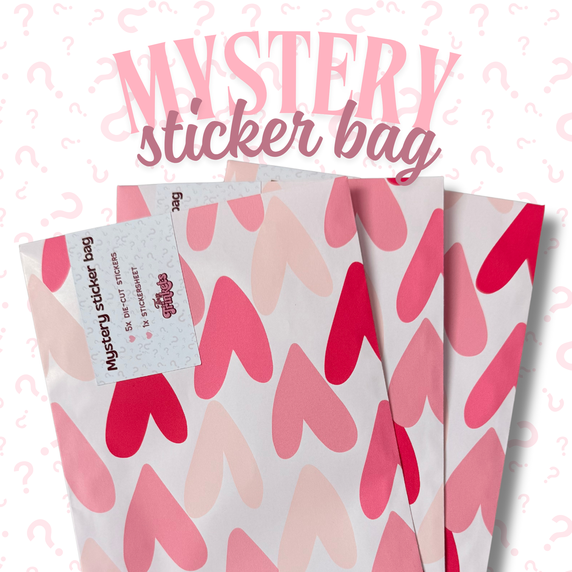 Mystery sticker bag with a surprise mix of sticker designs