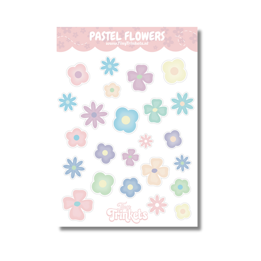 Pastel Flowers - Sticker Sheet
