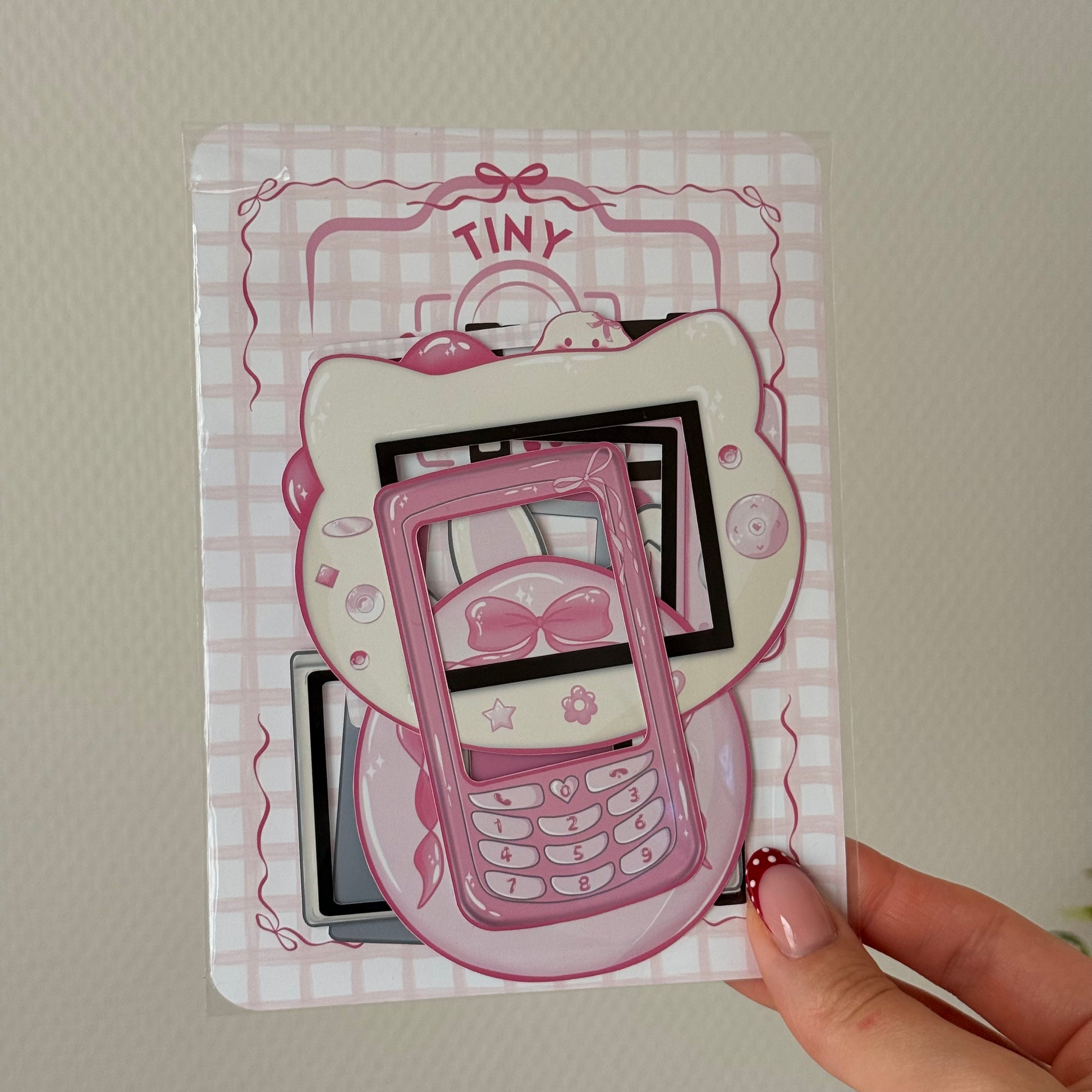 Printed tiny frame paper cut-outs on sturdy matte paper