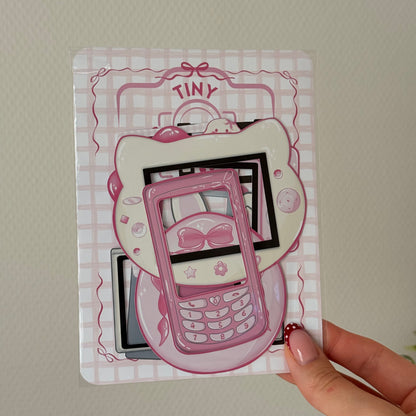 Printed tiny frame paper cut-outs on sturdy matte paper